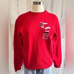 Vintage Sturdy Sweats by Lee Christmas Sweatshirt medium Santa ugly sweater‎